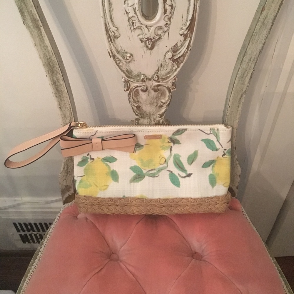 Kate Spade lemon wristlet